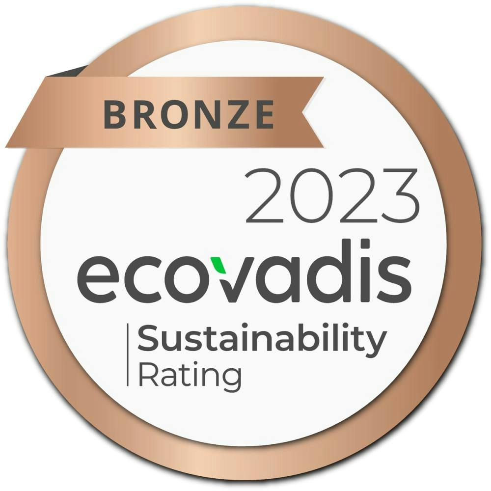 Ecovadis Sustainability rating for 2023. Viser Holi´s nivå. 